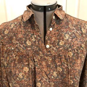 Vintage Handmade Silk Cacharel Blouse